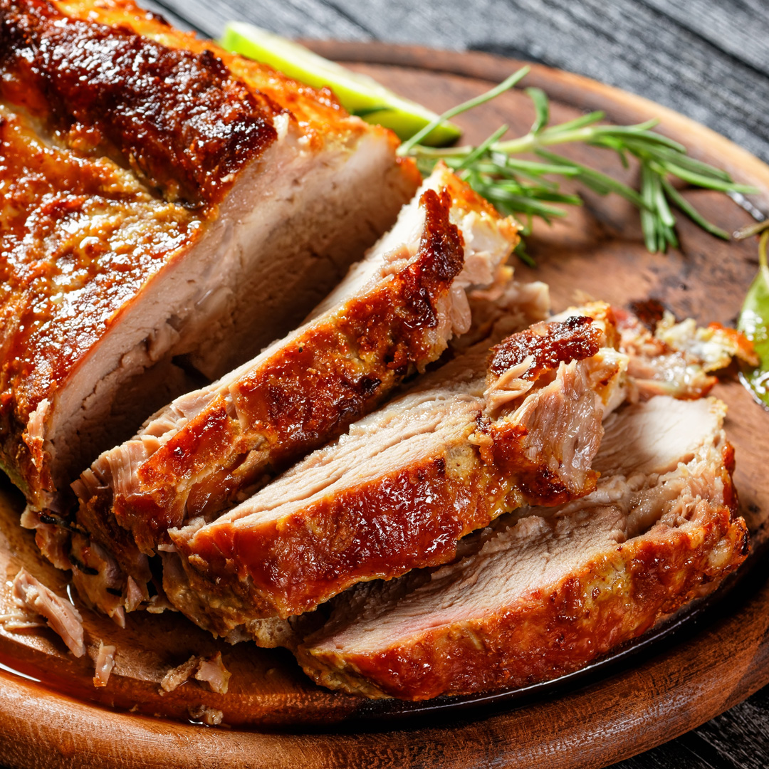 Loin Pork Roast with Prunes and Macadamia Nuts BBQ Recipe Heat Beads®