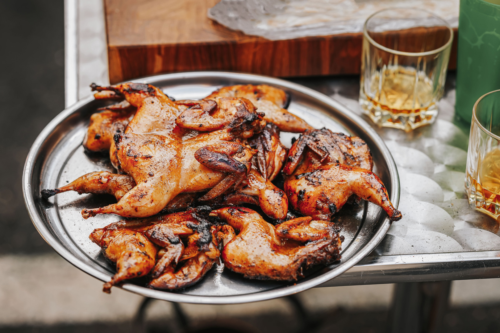 Tea Smoked Quail BBQ Recipe Heat Beads®