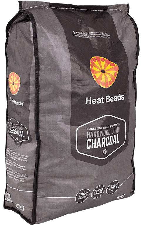 heat beads 20kg hardwood lump charcoal